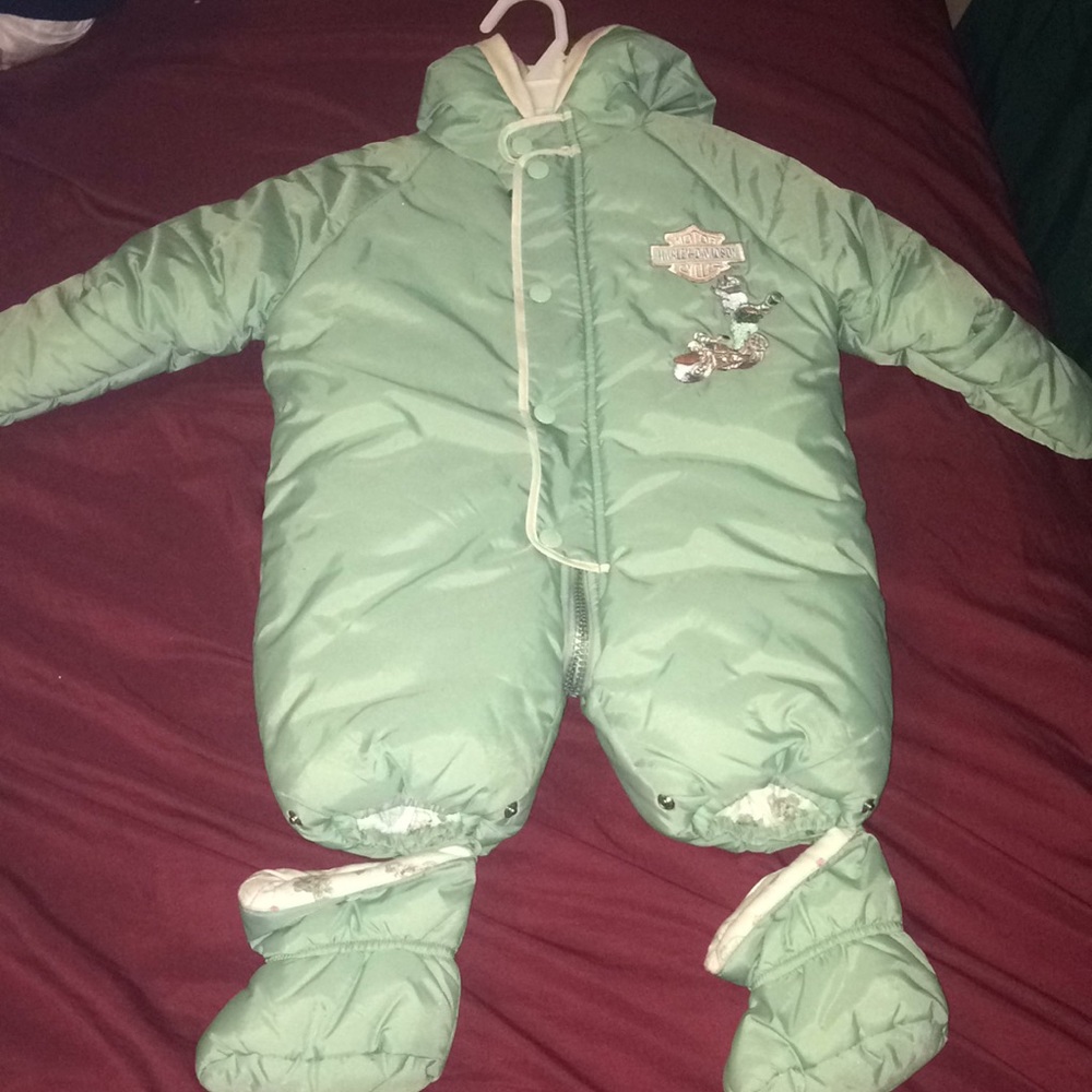 Brand new Baby Harley Davidson snowsuit